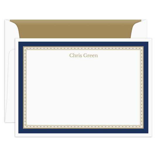 Classic Border Flat Note Cards